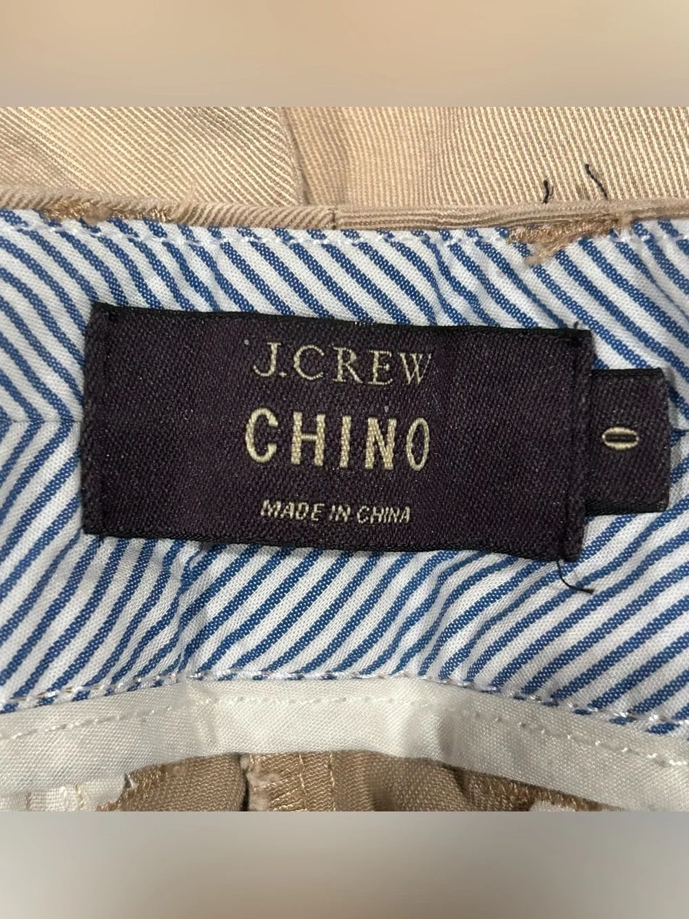 J.Crew Chino Shorts Women’s Size 0 Khaki Tan 100% Cotton Casual Flat Front